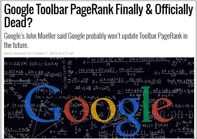 google toolbar pagerank officially retired and its seo relevance